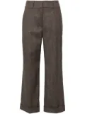 Peserico herringbone trousers - Brown