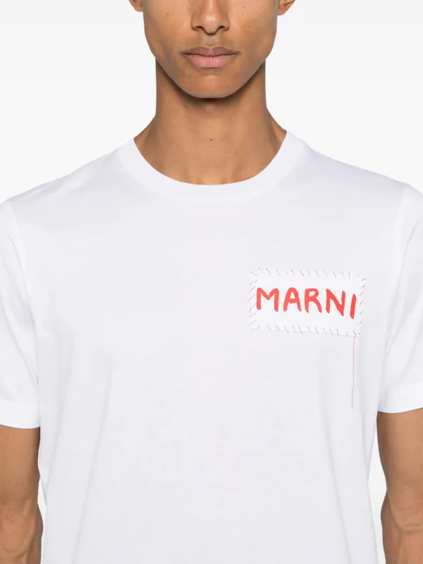 関税込【Marni】Logo Patch T-shirt★White★ロゴ入り Tシャツ 24610791_54757053_600.jpg