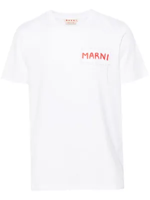 Marni ロゴ Tシャツ | ホワイト | FARFETCH JP