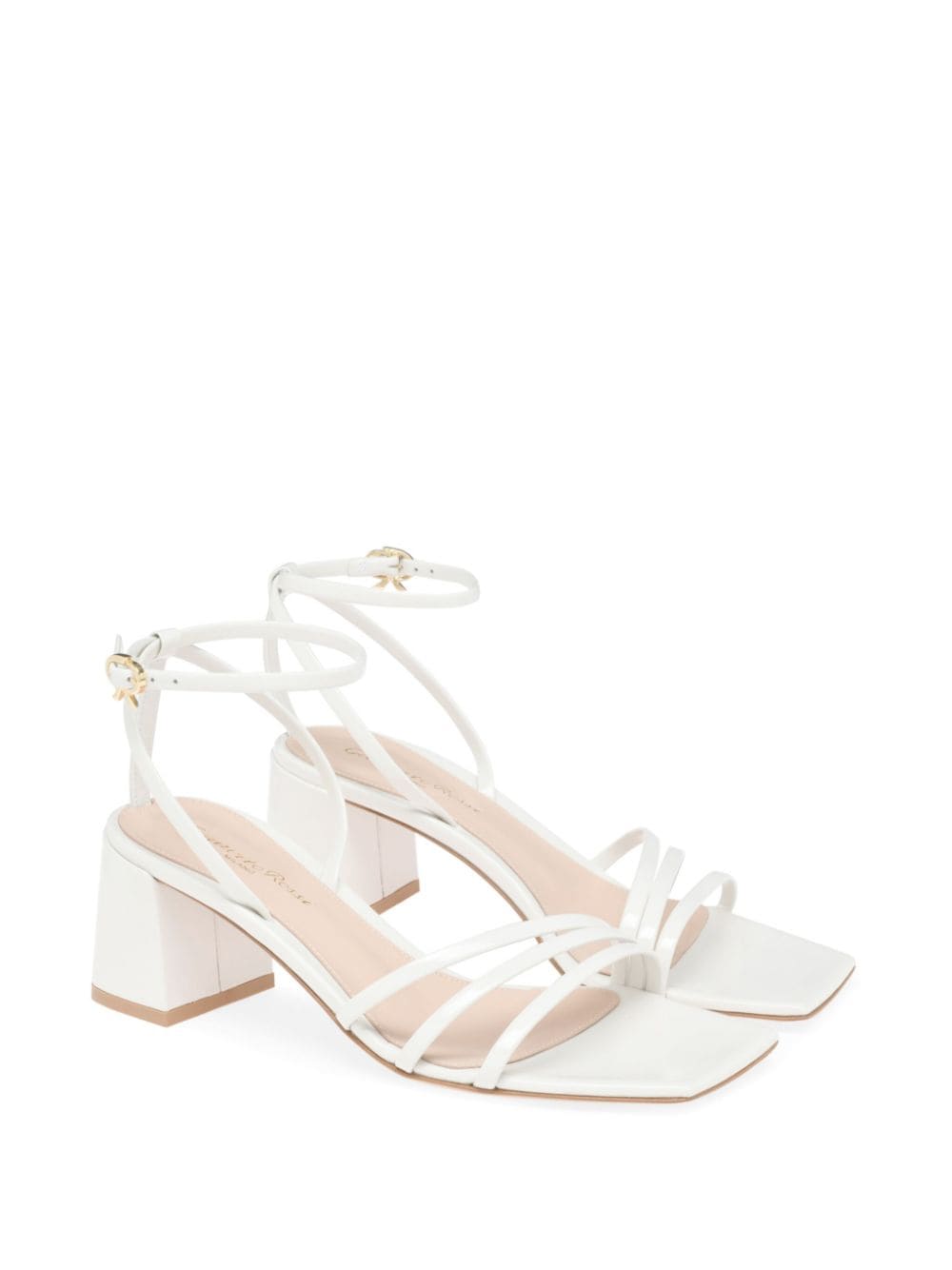 Gianvito Rossi Brielle 55 mm leren sandalen - Wit