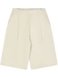 Laneus high-waisted shorts - Neutrals