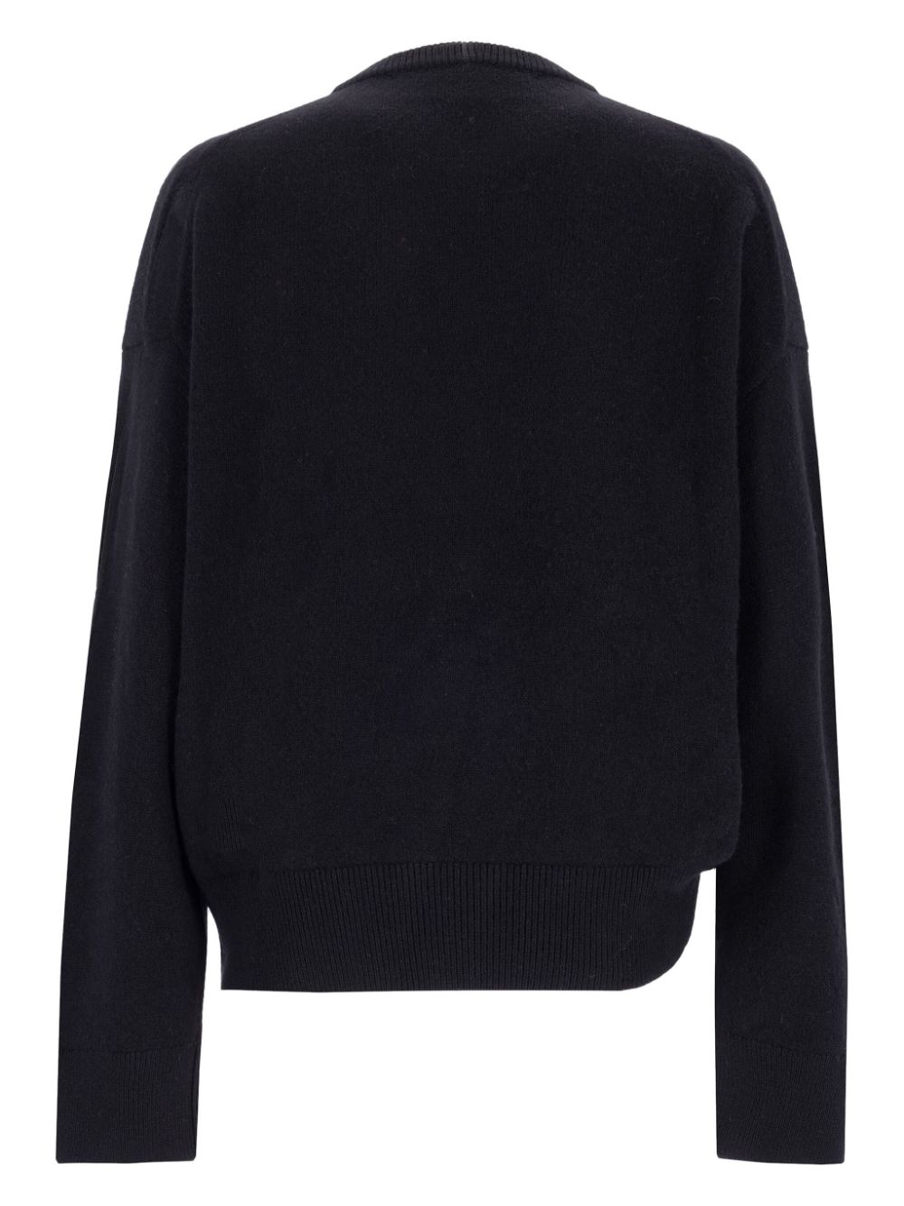 Laneus ruched-detailing jumper - Black