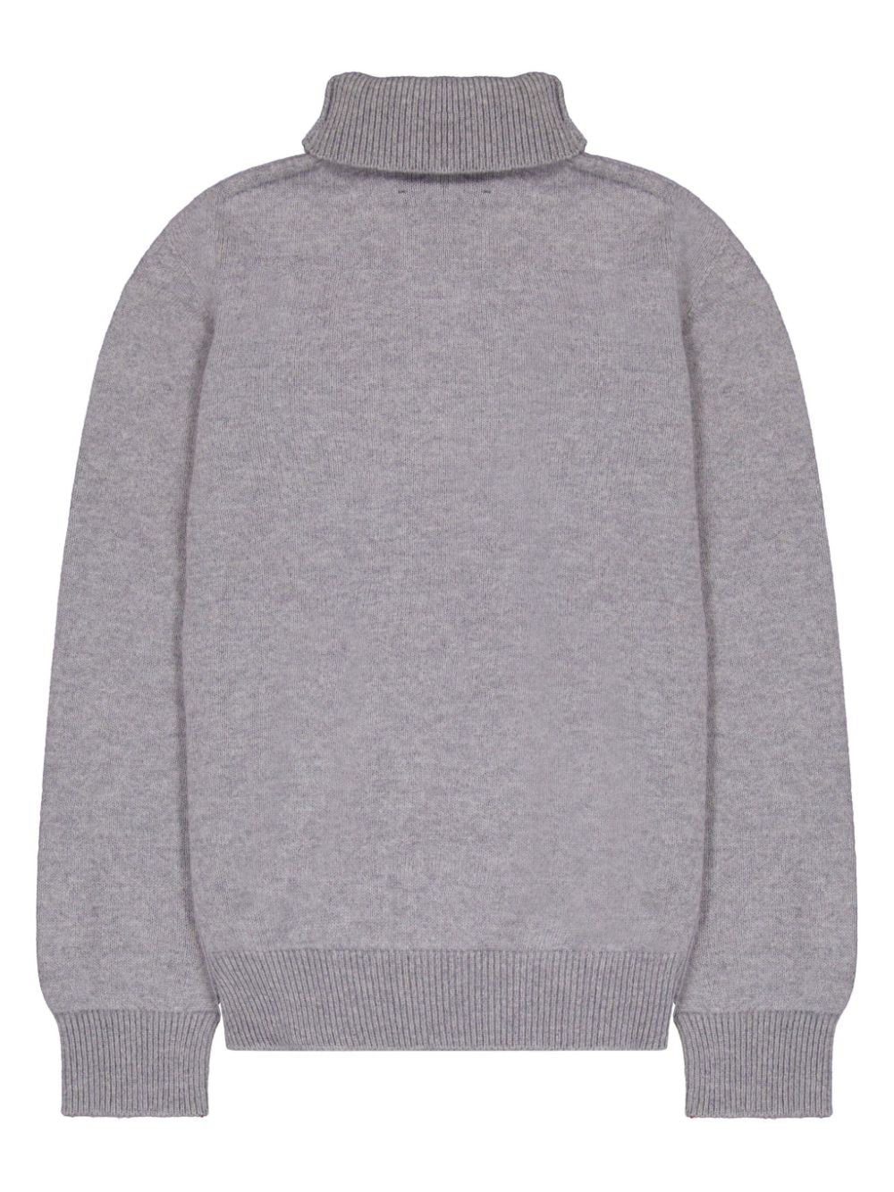 Shop Laneus Roll-neck Jumper In Grey