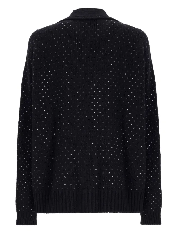 LANEUS 売れ筋商品|||ラネウス カーディガン アウター レディース Cardigans Black Laneus ラインストーン カーディガン | ブラック | FARFETCH JP