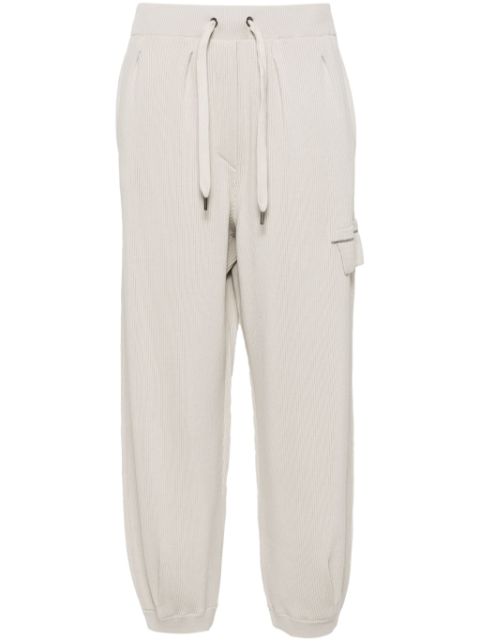 Brunello Cucinelli beaded trim-detailing track pants Women