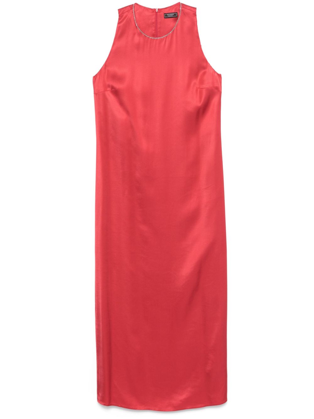 Peserico satin maxi dress - Red