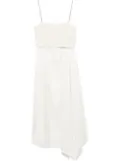 Peserico lurex midi dress - White