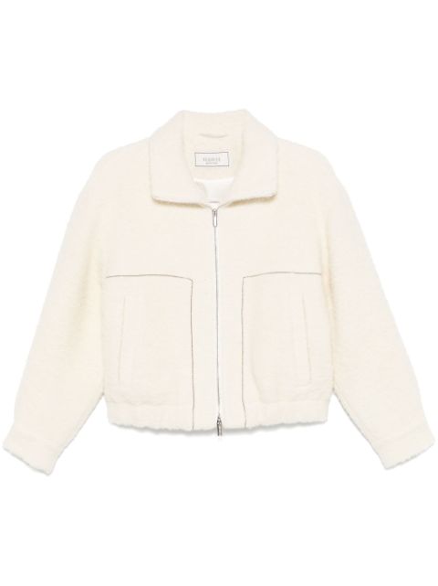 Peserico bouclé bomber jacket