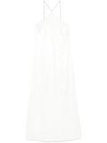 Peserico satin maxi dress - White