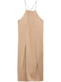 Peserico satin midi dress - Neutrals