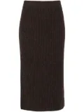 Peserico lurex midi skirt - Brown