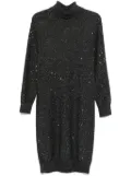 Peserico sequinned midi dress - Black