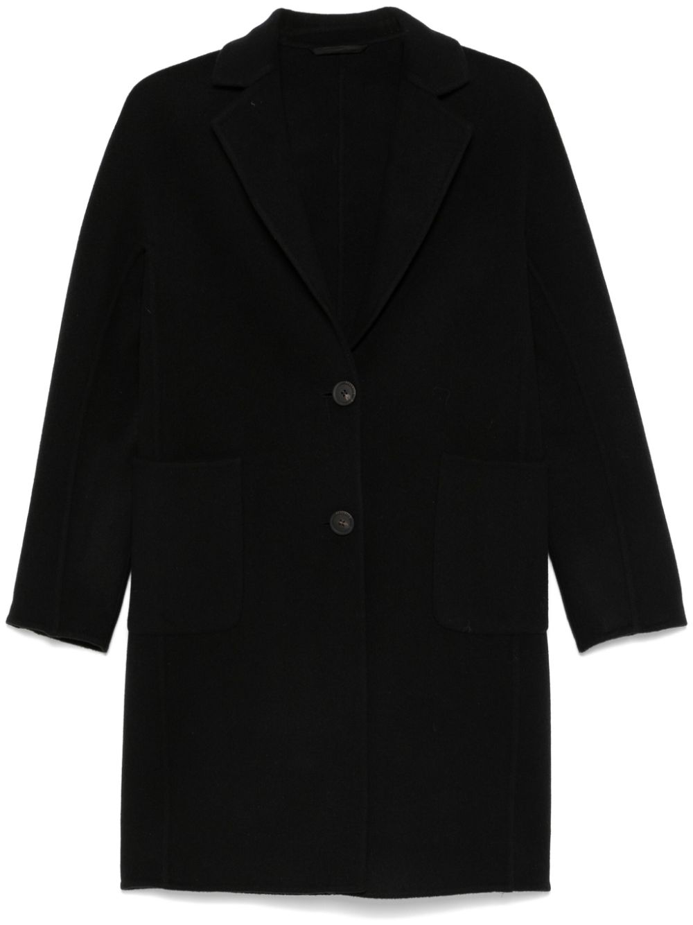 Peserico single-breasted coat - Black