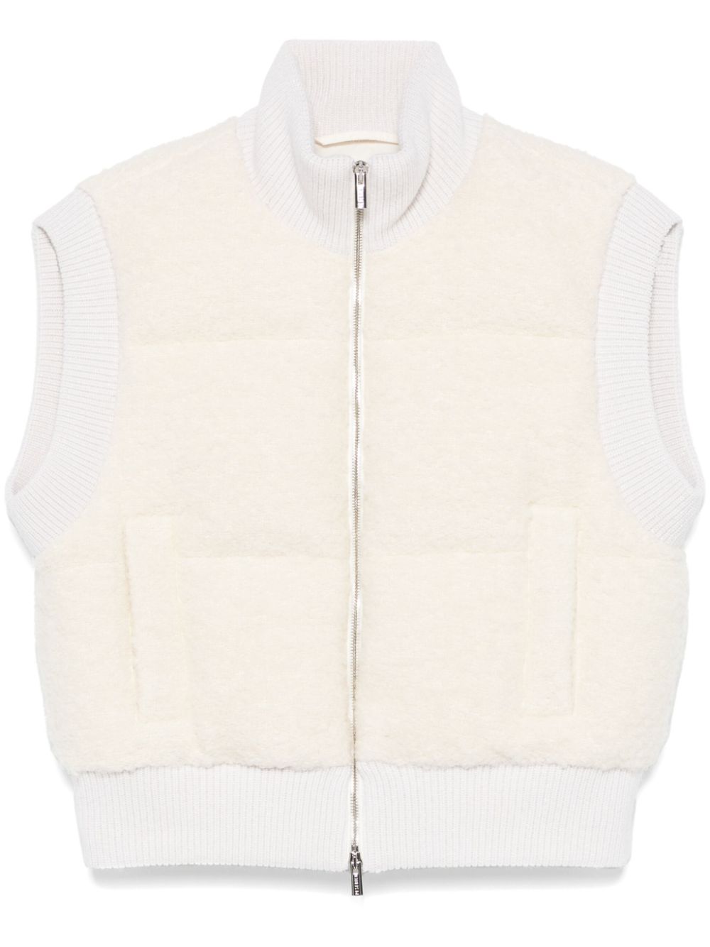 Peserico bouclé gilet - Neutrals