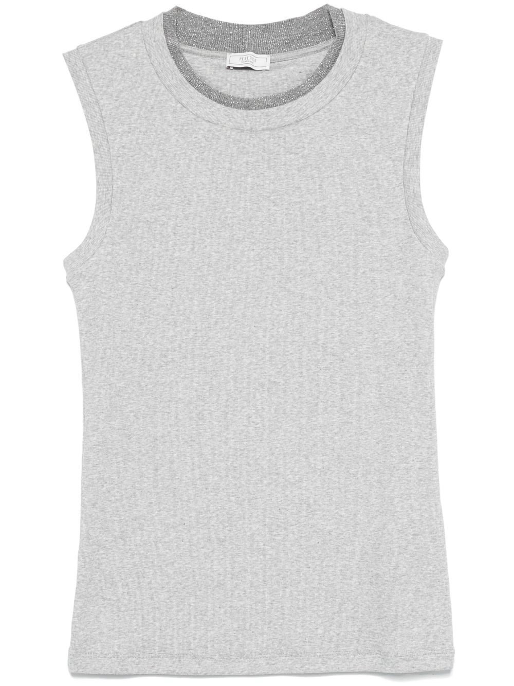 Peserico layered tank top - Grey