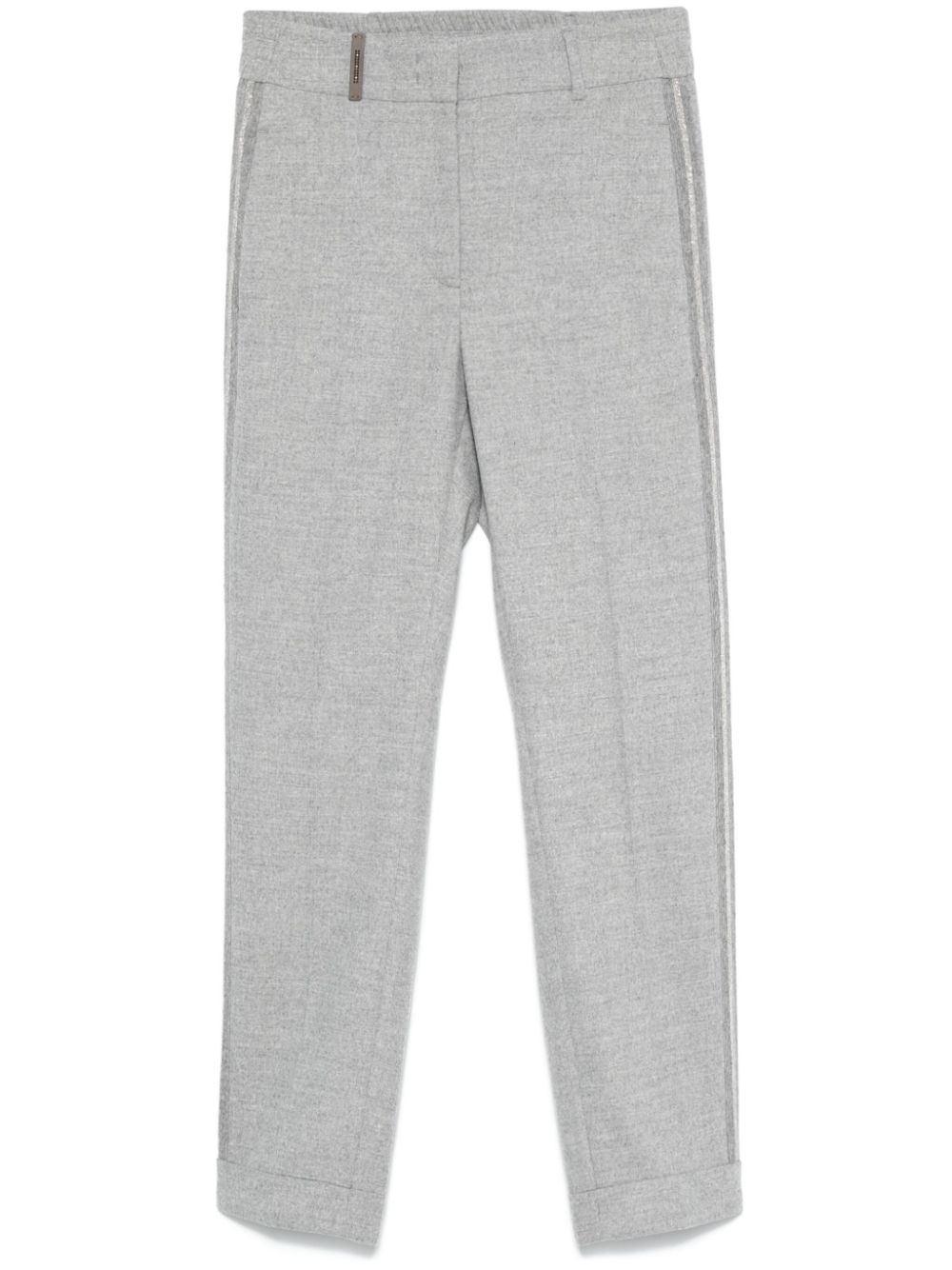 Peserico Punto Luce-detail trousers - Grey