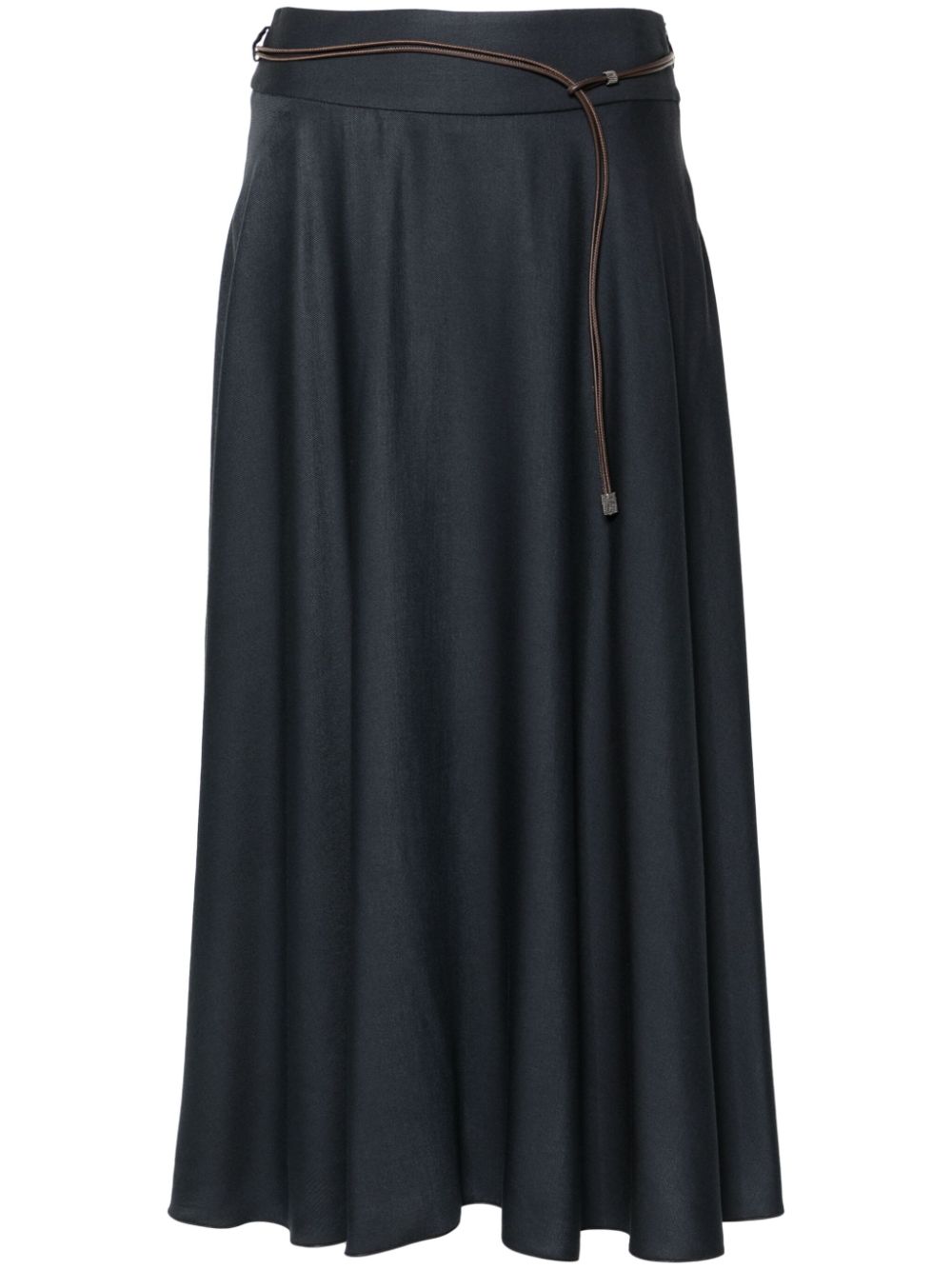 Peserico belted midi skirt -...