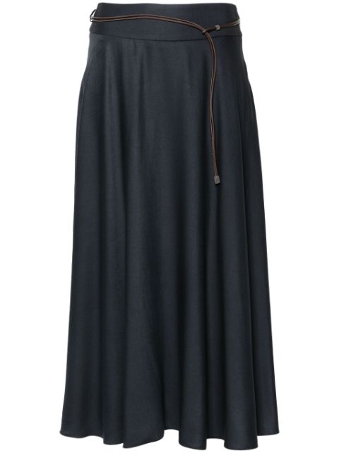 Peserico belted midi skirt