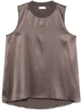 Peserico satin top - Brown