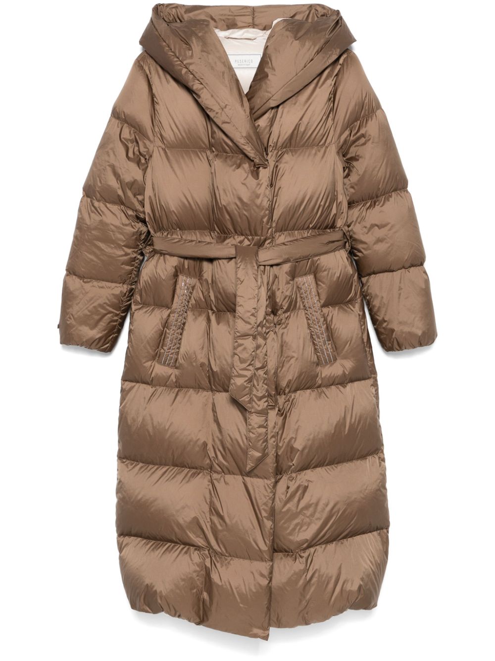 Peserico padded coat - Brown