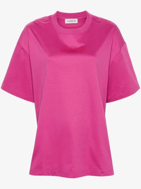 Lanvin logo-embroidered T-shirt