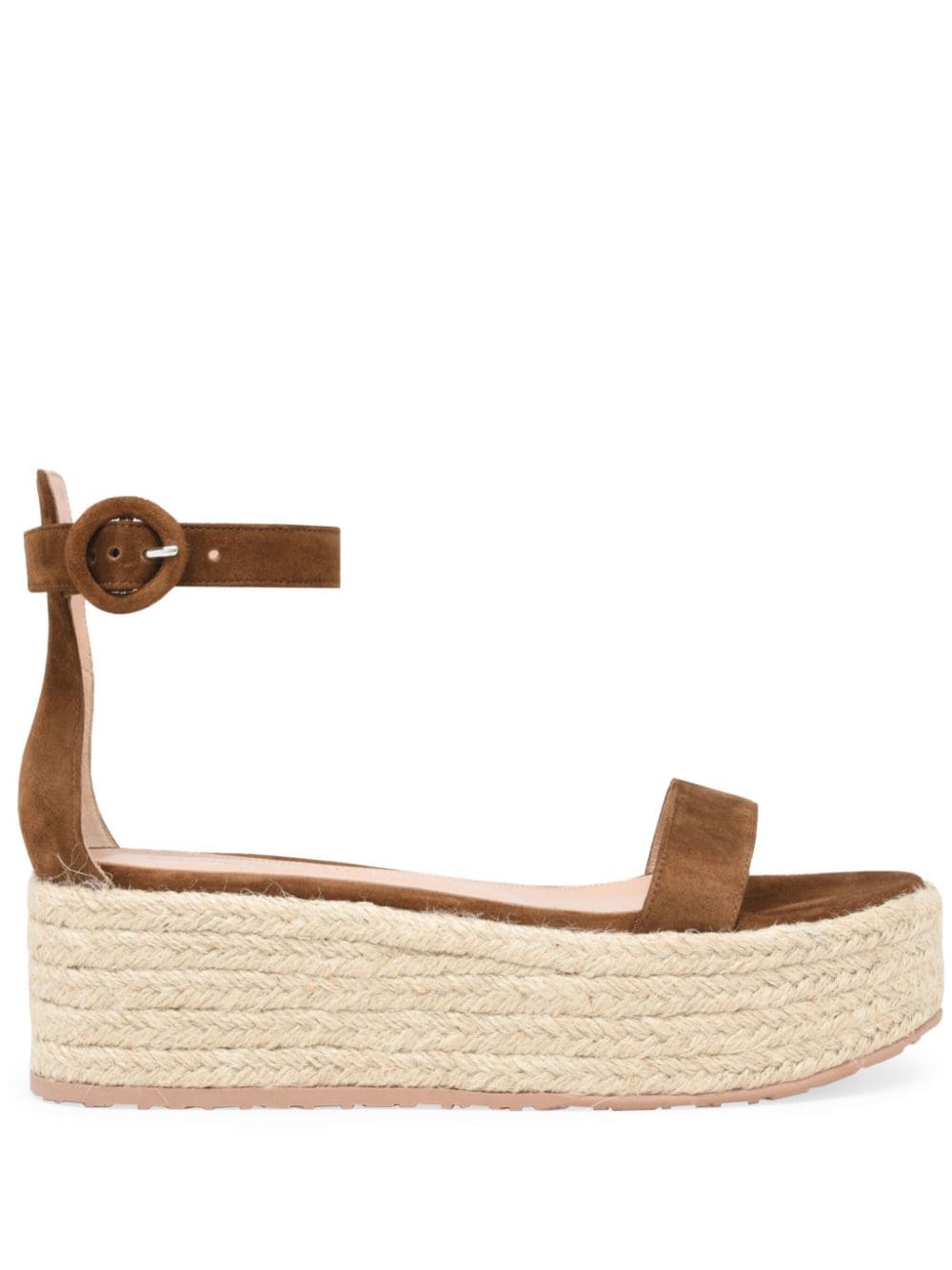 Shop Gianvito Rossi Seville 40mm Espadrilles In Brown