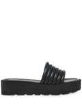 Gianvito Rossi platform slides - Black