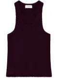 Laneus knitted tank top - Red