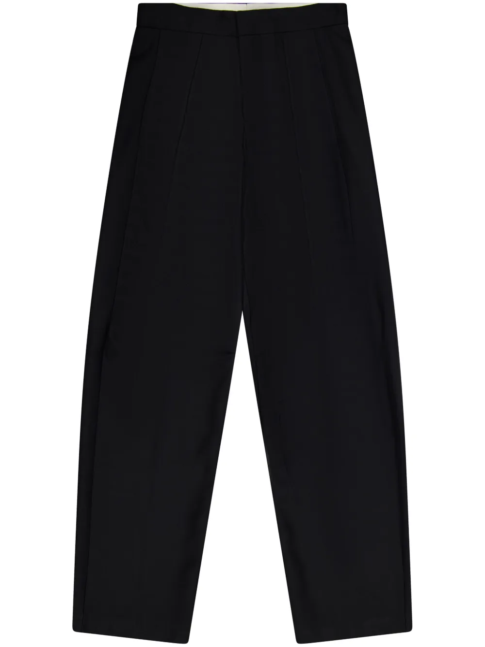 Laneus virgin wool tailored trousers Zwart