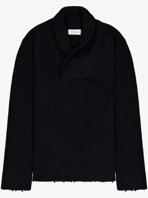 Laneus shawl-collar jumper 