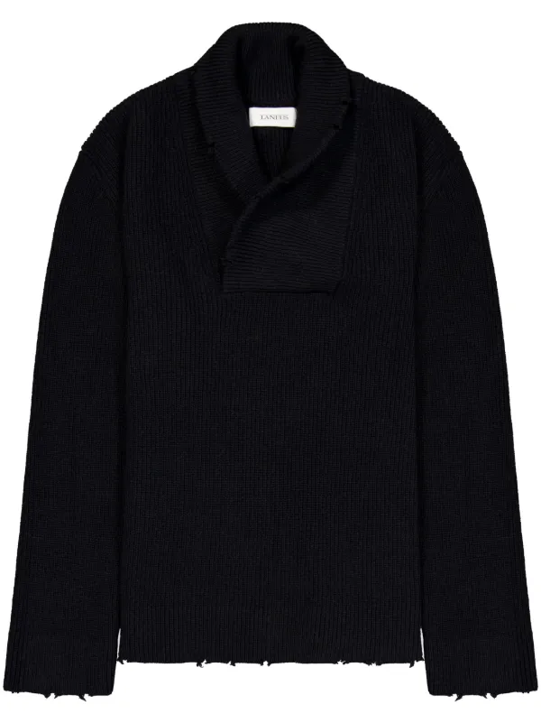 Shawl collar jumper