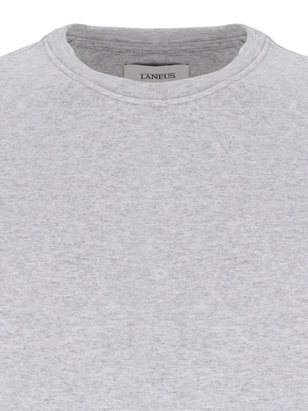 Laneus T-shirt met logopatch Grijs