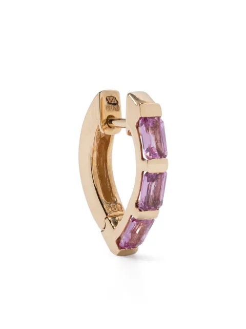 Kolours 14kt yellow gold Creo pink diamond earring