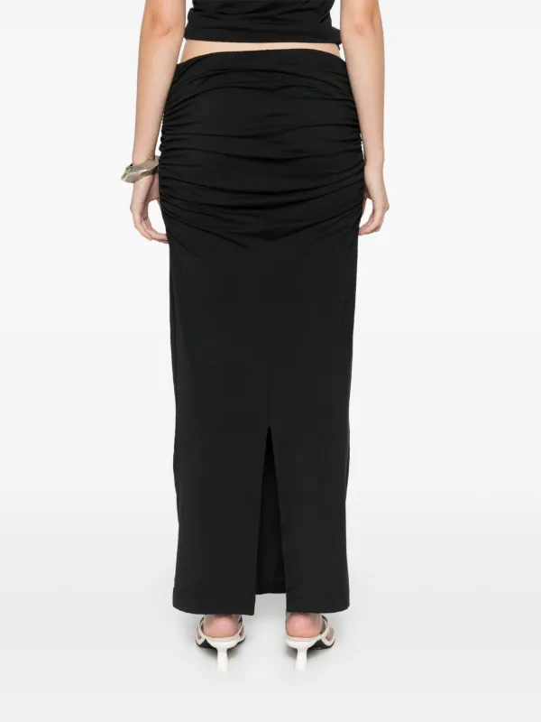 スカート ENTIRE STUDIOS Women Skirts ES2572MA MAGNETITE Black Black Channel denim maxi skirt Entire Studios - women