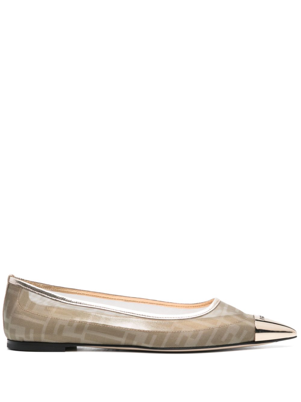 FENDI Colibrì ballet flats - Gold