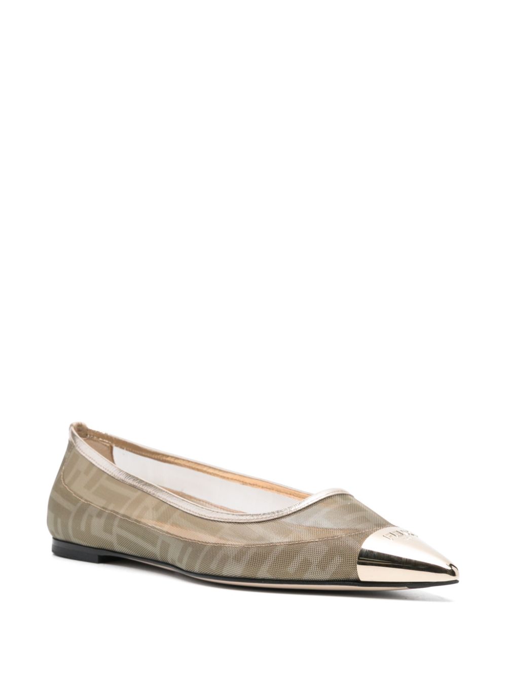 FENDI Colibrì ballet flats - Gold