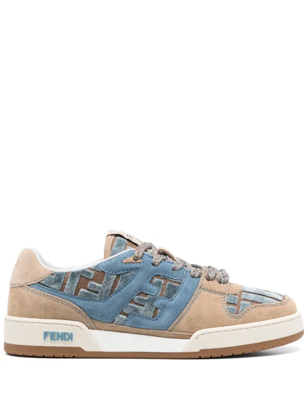 FENDI Sneakers Black & Silver First 1 Tech and Leather
