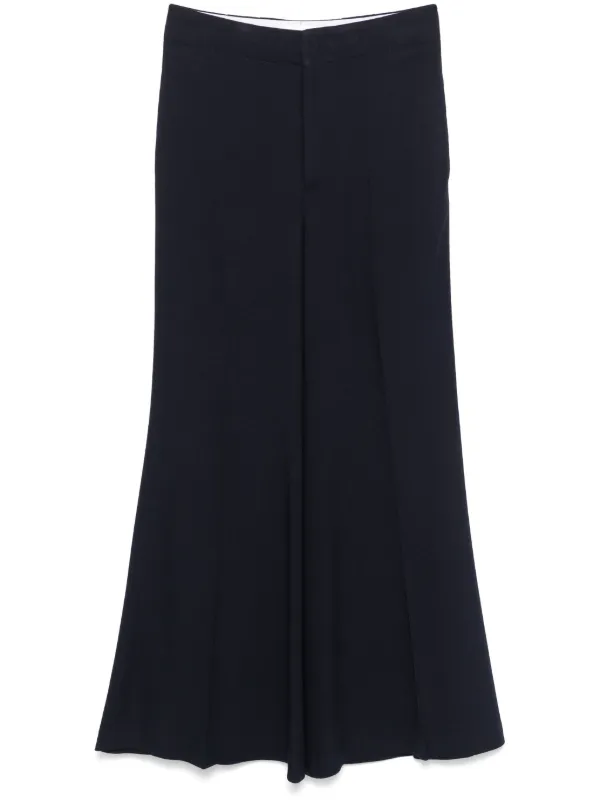 Victoria Beckham Wide-leg Trousers in Blue