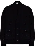 Laneus rhinestone-embellished cardigan - Black