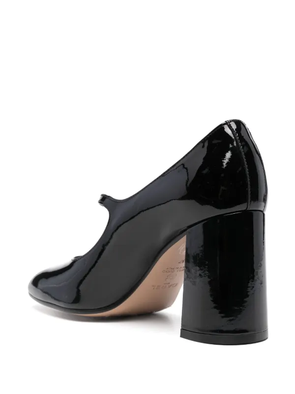 サンダル・ミュール CAREL Peachy Pumps - Carel - Leather - Black Neri - Black leather slingback pumps | Carel Paris