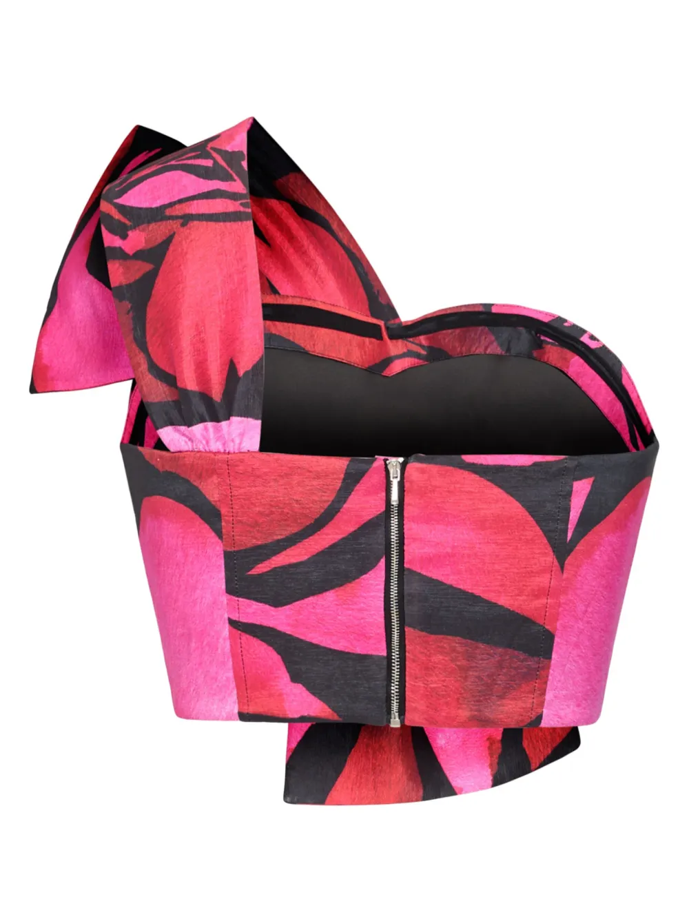 Milly Laney cropped top met bloemenprint - Roze
