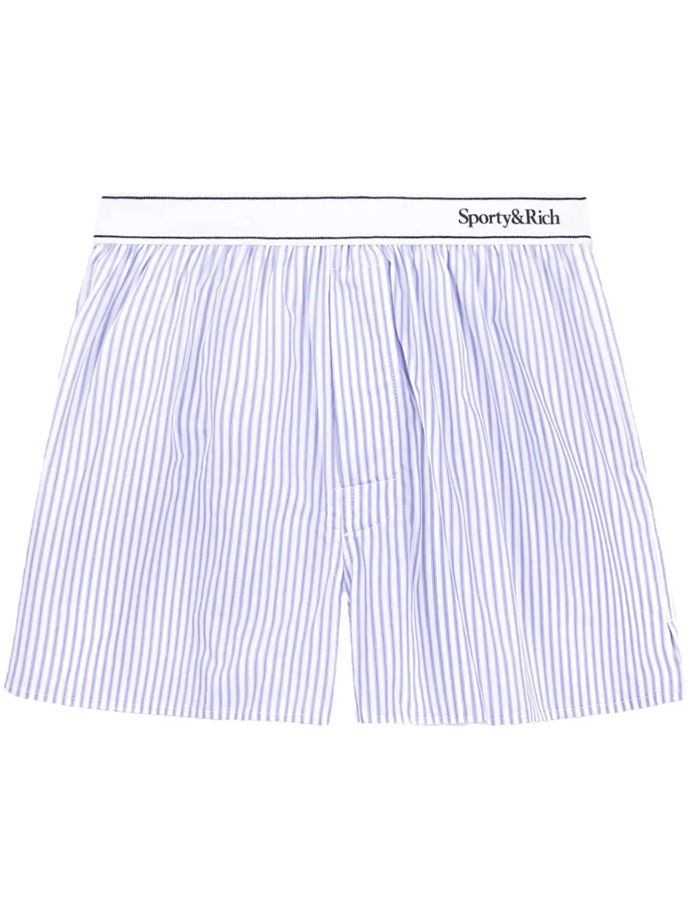 Sporty & Rich Serif shorts met logo Blauw