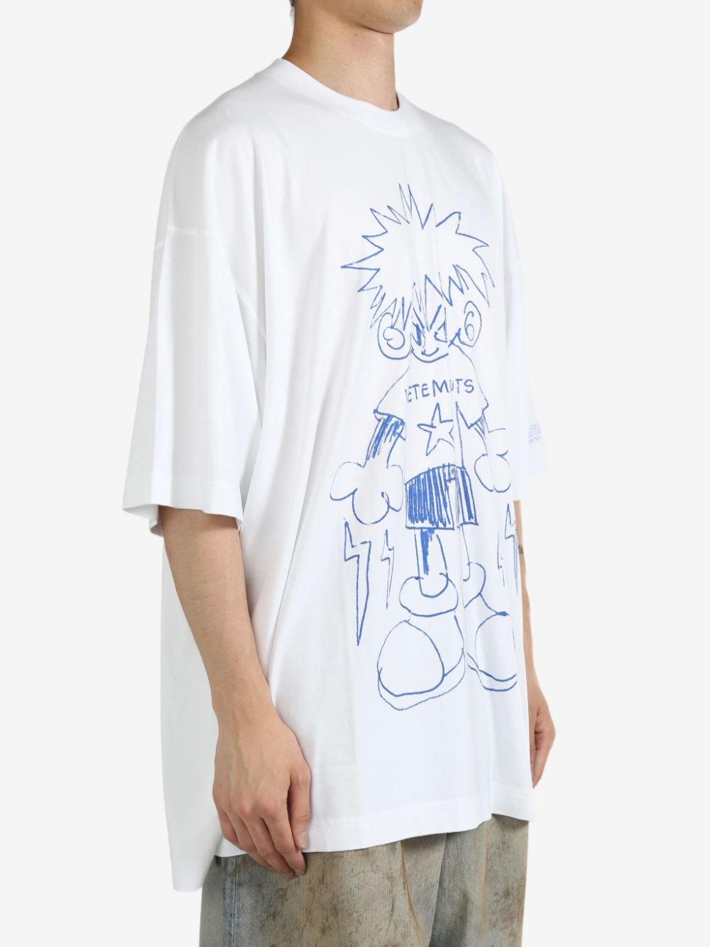 VETEMENTS graphic-print T-shirt - Wit