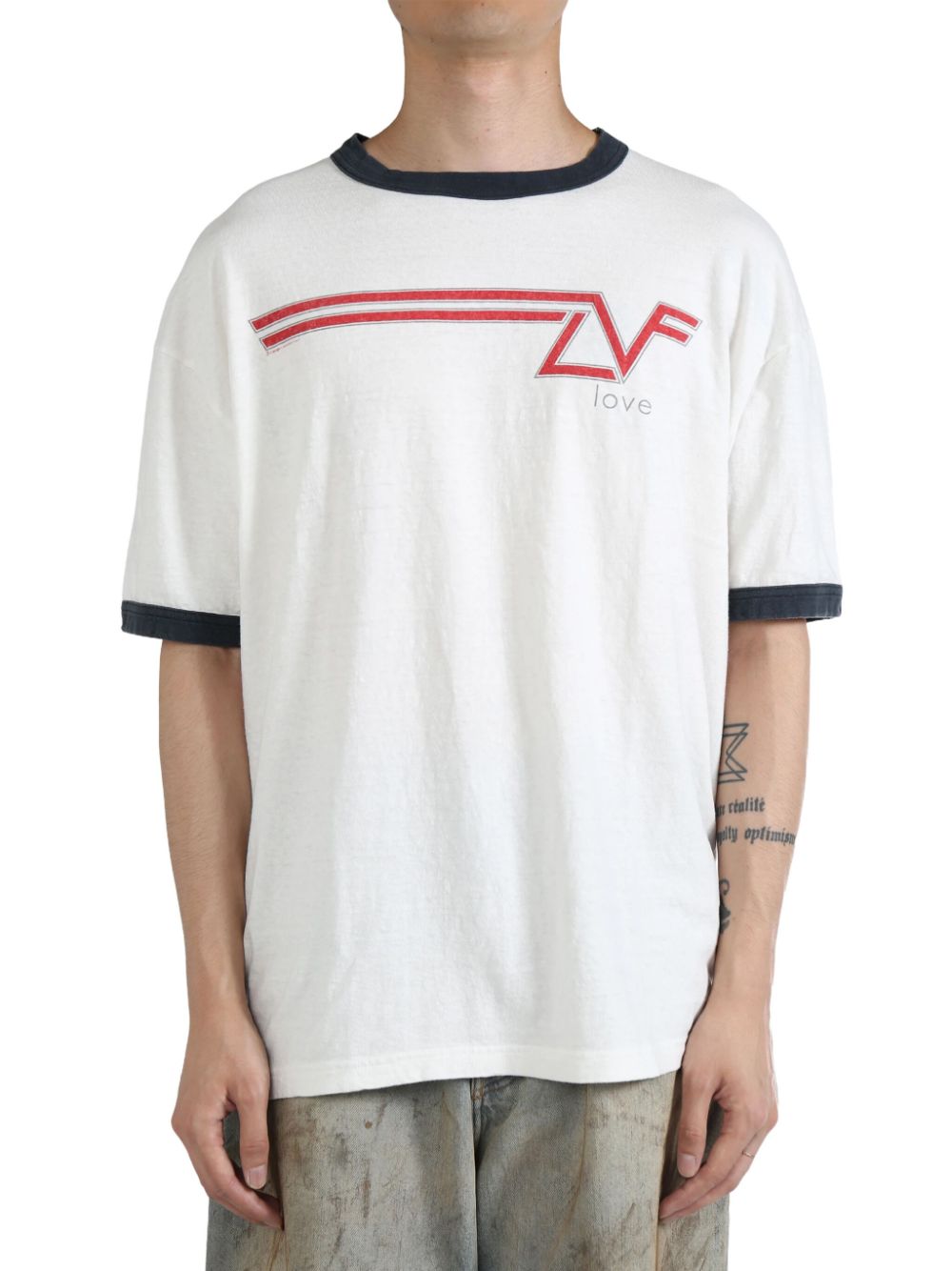 Shop Readymade Graphic-print Cotton T-shirt In White