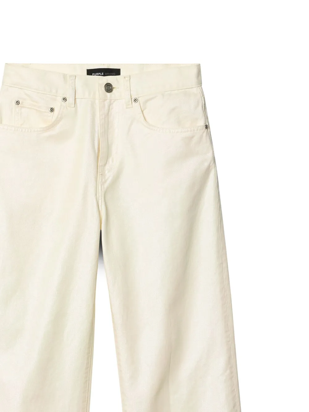Purple Brand Jeans met wijde pijpen Wit