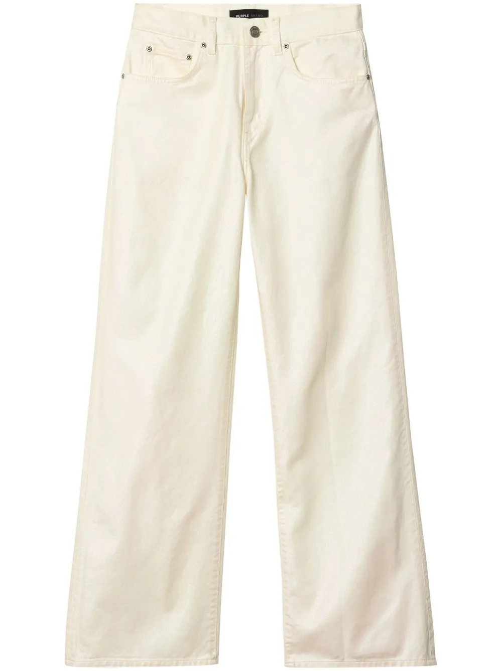 Purple Brand wide pearlescent jeans - Bianco