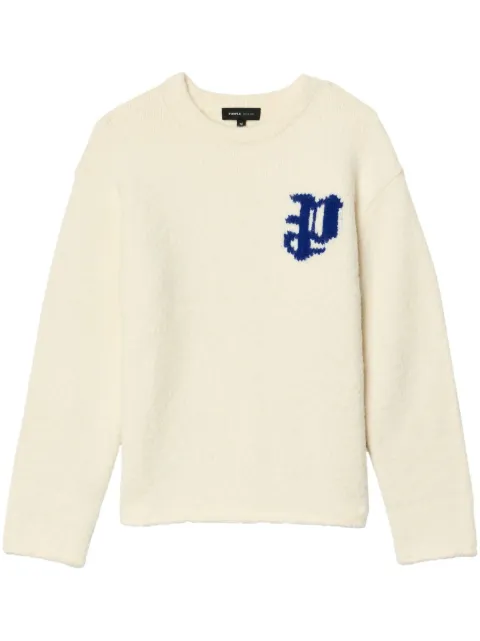 Purple Brand intarsia-knit logo jumper