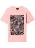 Purple Brand OP-Art T-shirt - Pink