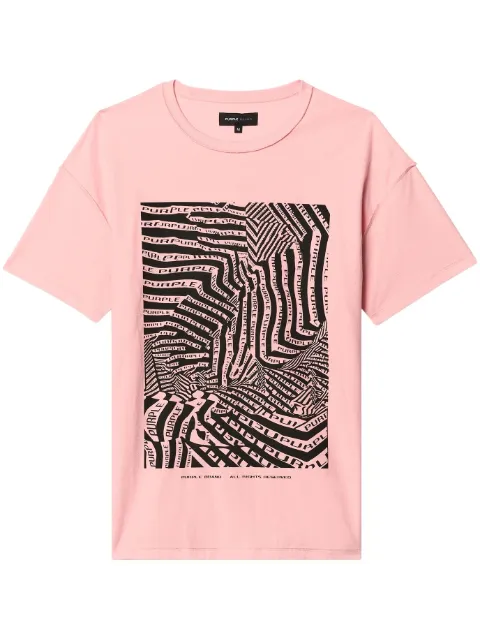 Purple Brand OP-Art T-shirt
