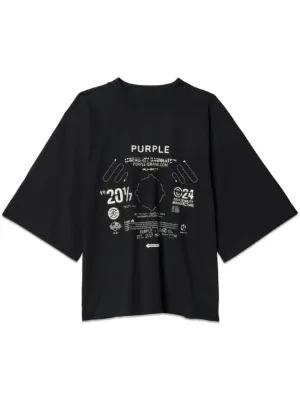 【オススメ】PURPLE BRAND / ロゴ入りコットン ダメージ Tシャツ オススメ】PURPLE BRAND / ロゴ入りコットン ダメージ Tシャツ